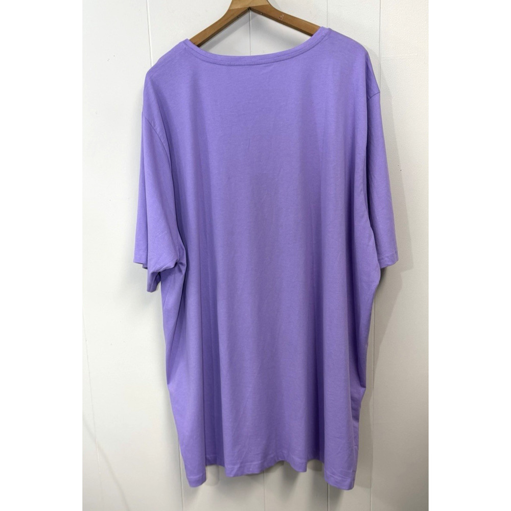Ulla Popken Short Sleeve Light Purple V Neck T-Shirt Size 28/30 NWT - Picture 2 of 10